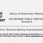 MaineDOT Notice of Preliminary Meeting